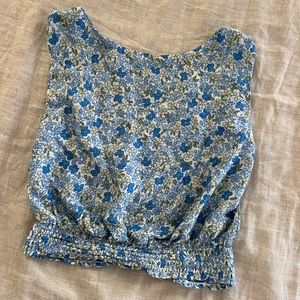 Open Back Floral Tank 💙